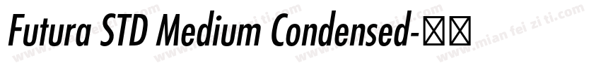 Futura STD Medium Condensed字体转换